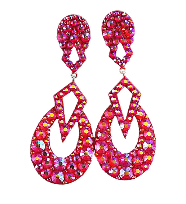 Natalina Hyacinth Ab Dangle Earrings 